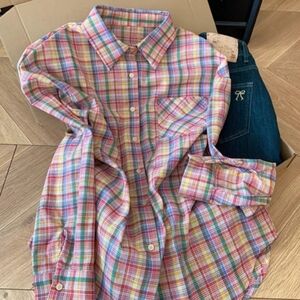 Colorful Plaid Casual Shirt